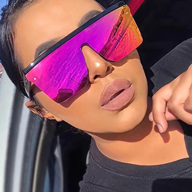Oversized Flat Top Sunglasses Weekend Shade Sunglasses