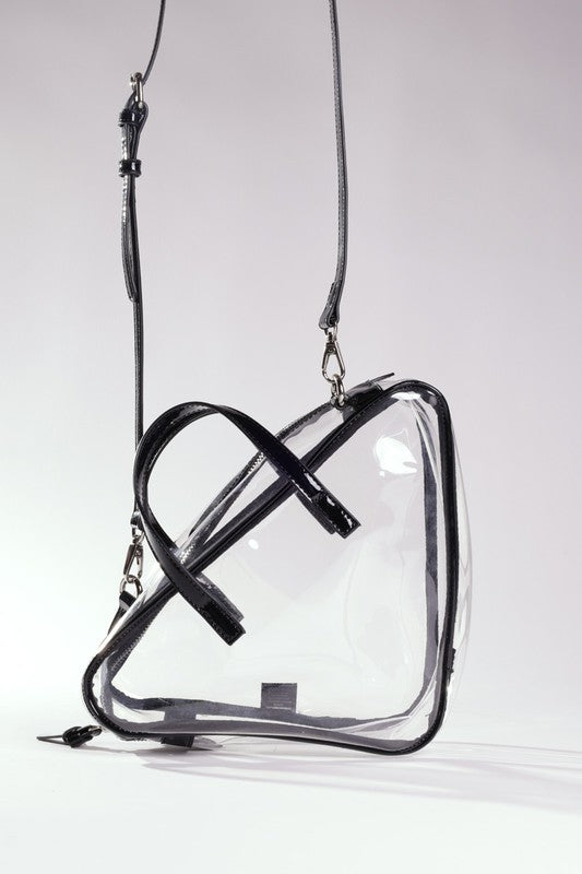 Clear Triangle PVC Bag – Trendy & Versatile