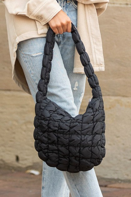 Dale Quilted Puffer Shoulder Bag Aili's Corner