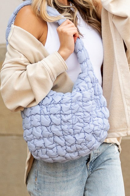 Dale Quilted Puffer Shoulder Bag Aili's Corner