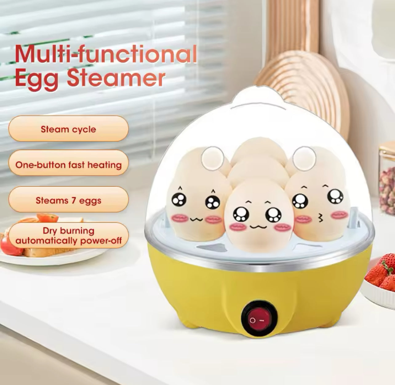Egg Cooker Automatic | 7 Eggs Weeknd Shop Online