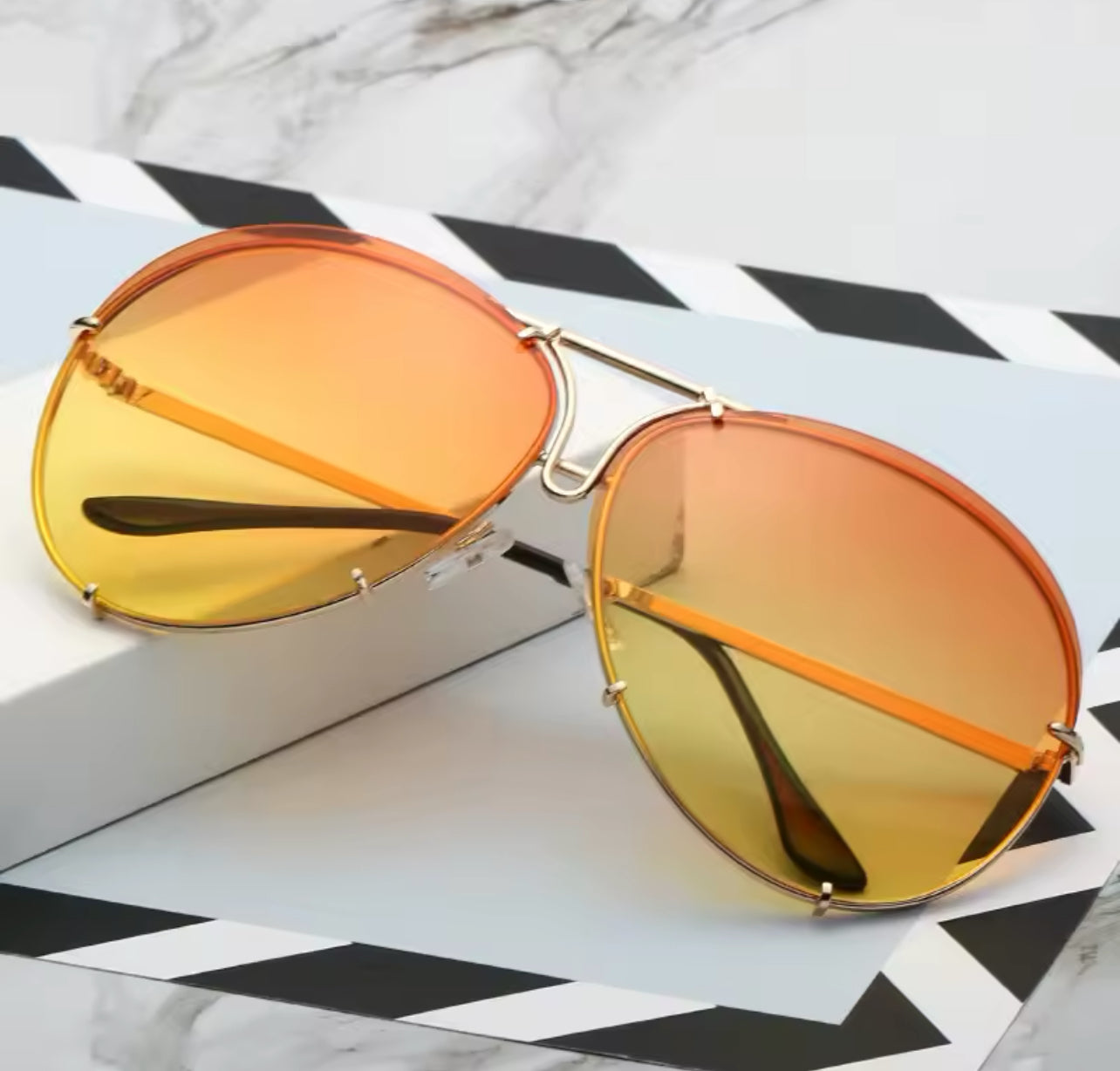 “I’m flyer than them” Avaitor Pilot Round Sunglasses Weekend Shade Sunglasses