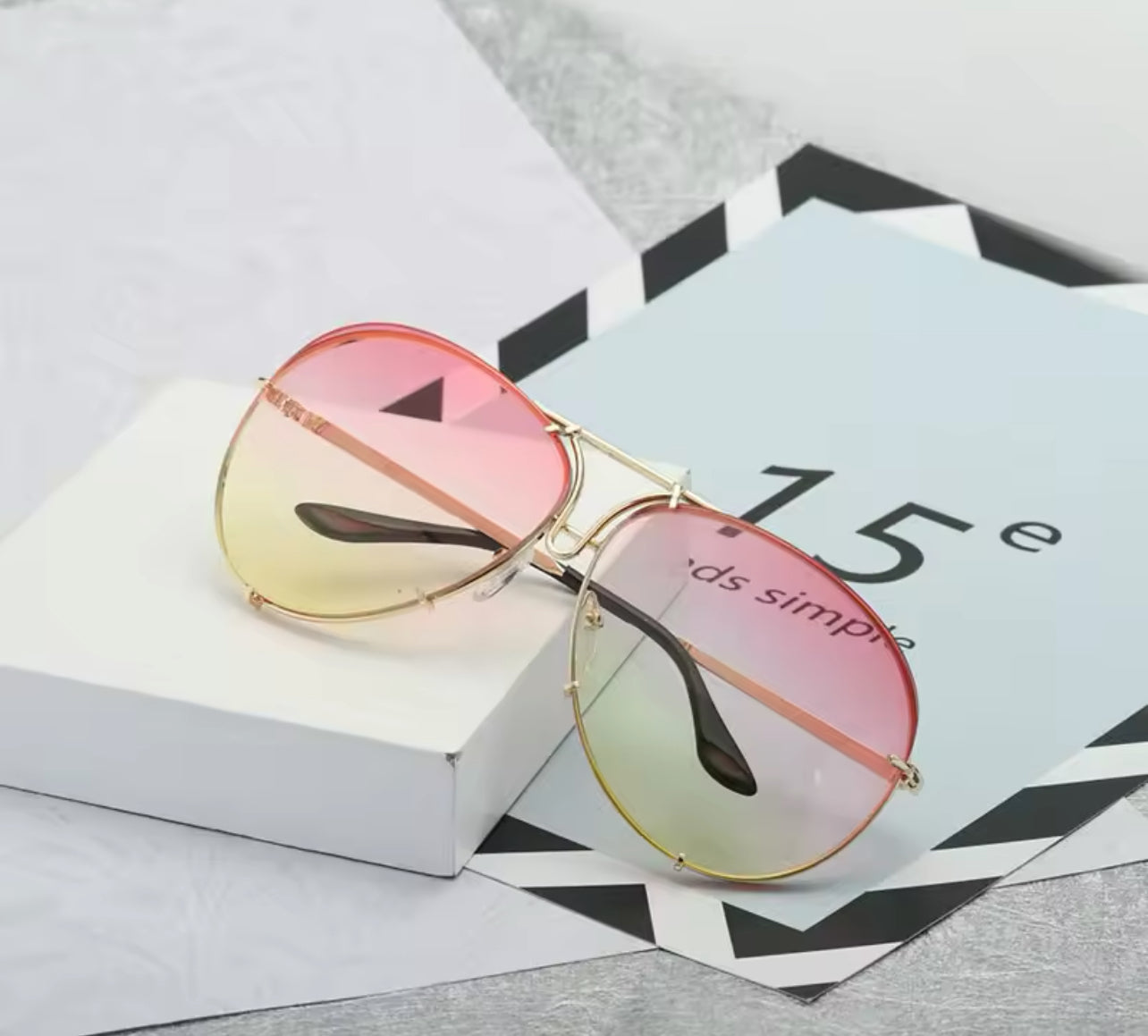 Luxury Vibes Women Pilot Aviators Sunglasses Weekend Shade Sunglasses