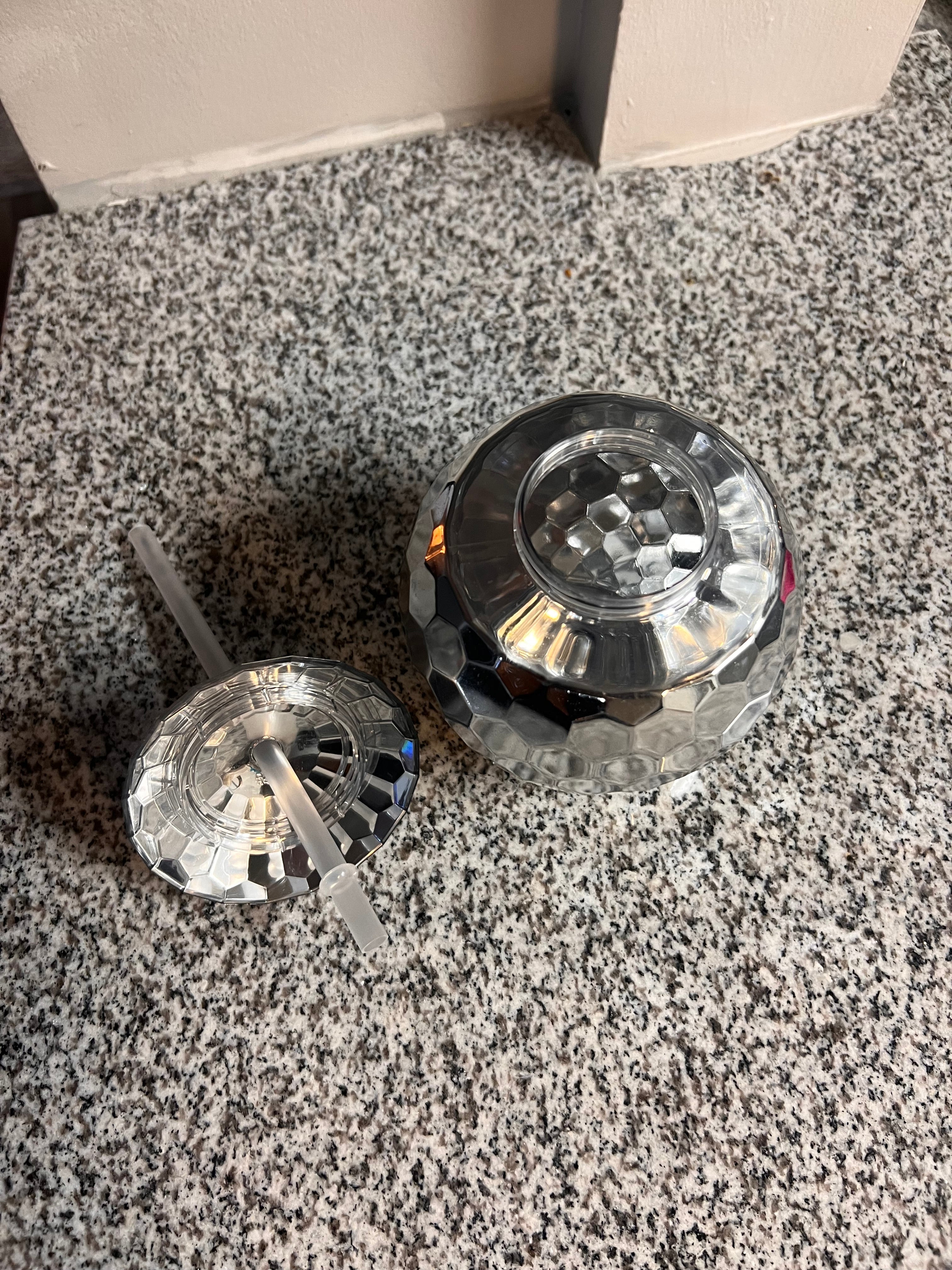Disco Ball Plastic Cup with Straw Weeknd Shop Online