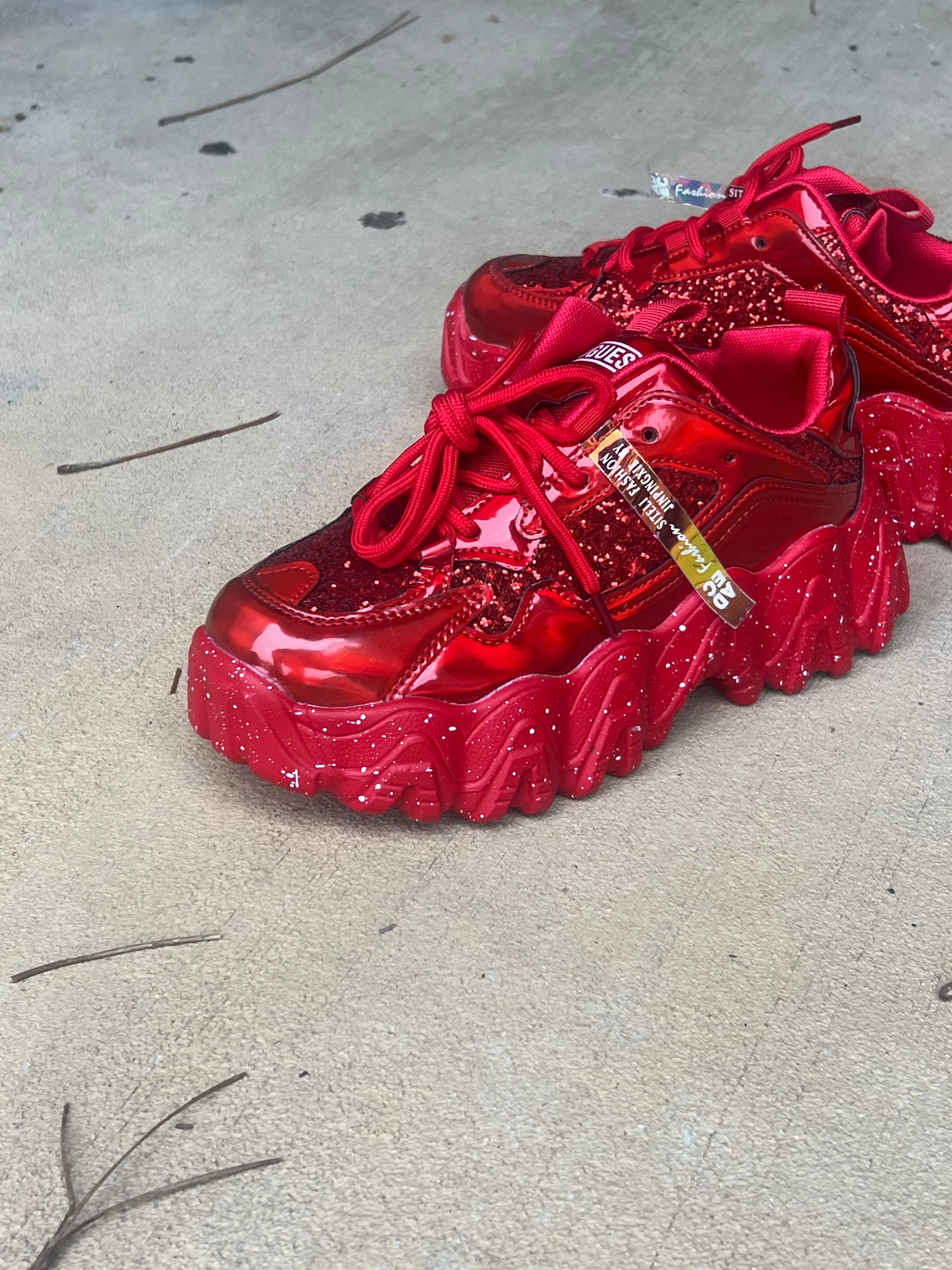 Women’s Chunky Platform Sequin Sneakers Weeknd Shop Online