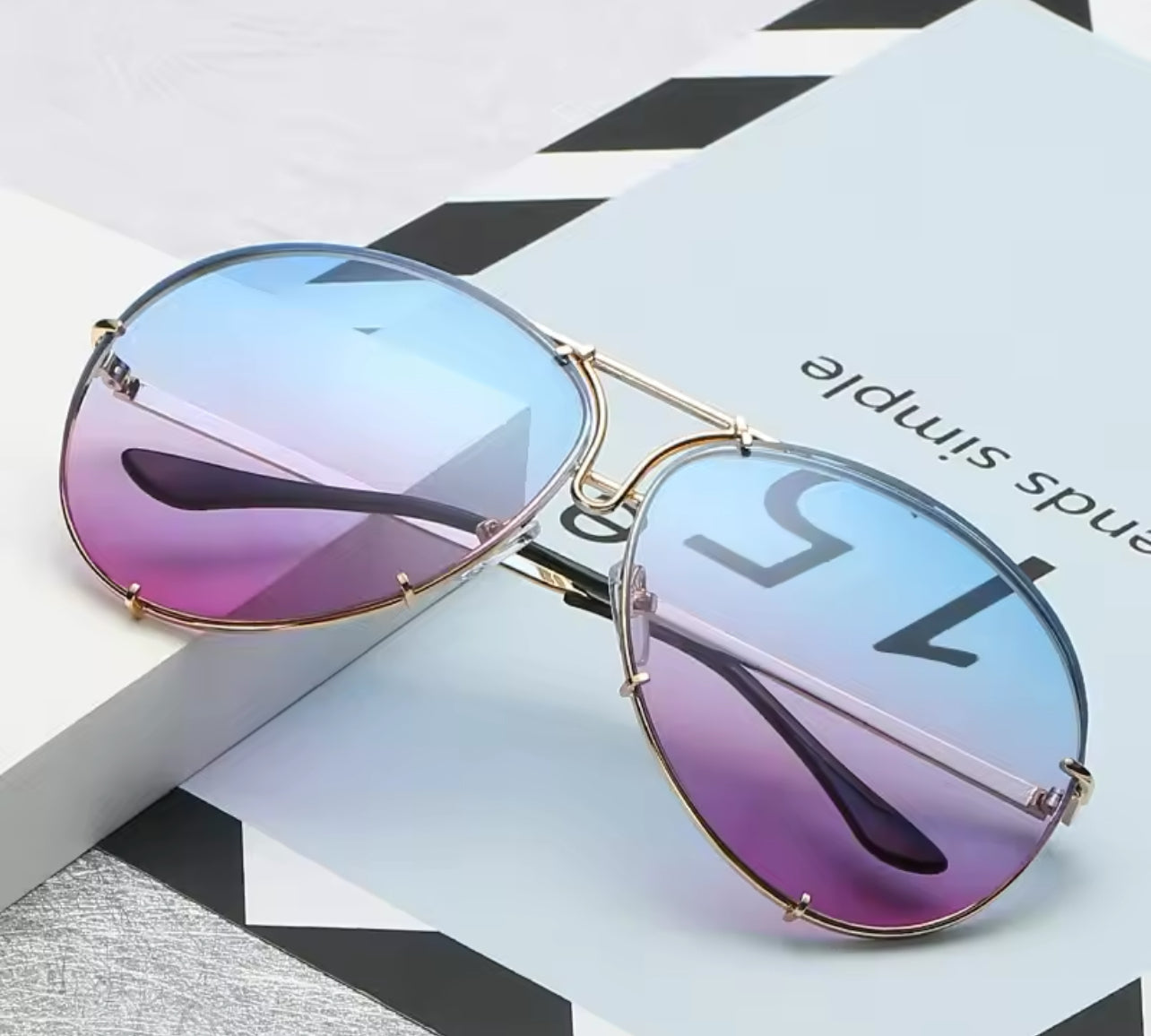 Luxury Vibes Women Pilot Aviators Sunglasses Weekend Shade Sunglasses