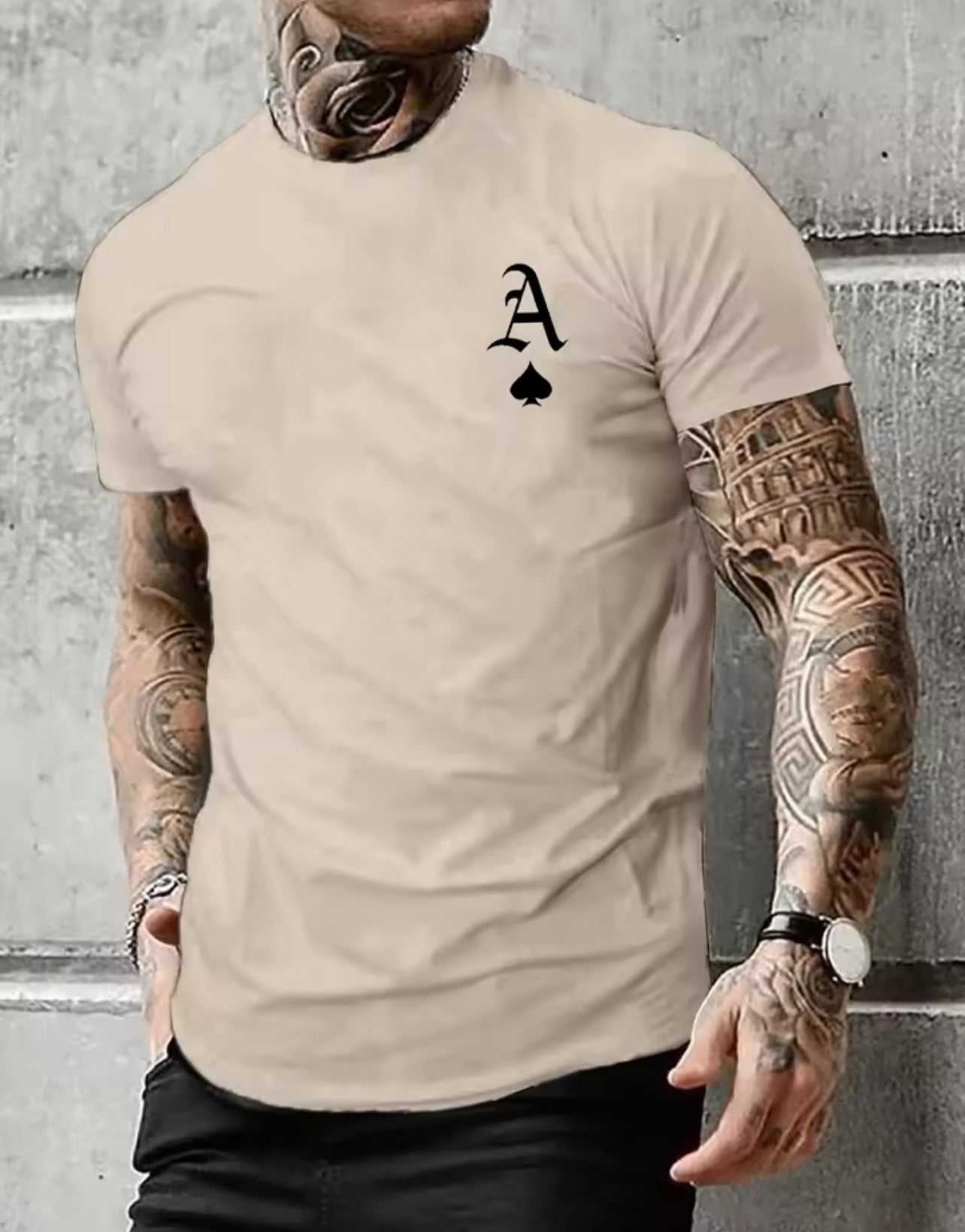 Men’s Casual As of Spades Crew Shirt - Weeknd Shop Online