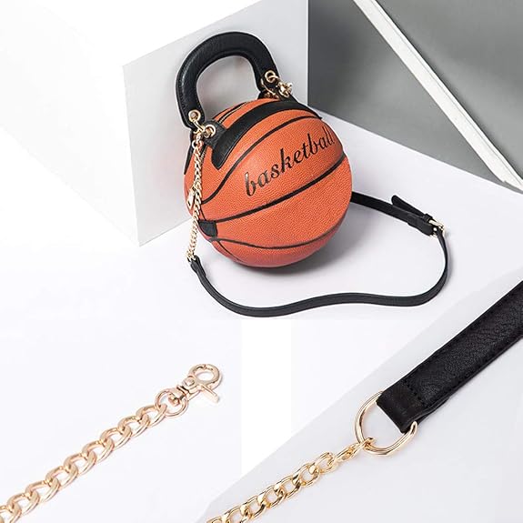 Women Basketball Shaped Purse Girls Round Handbag Shoulder Cross Body Weeknd Shop Online