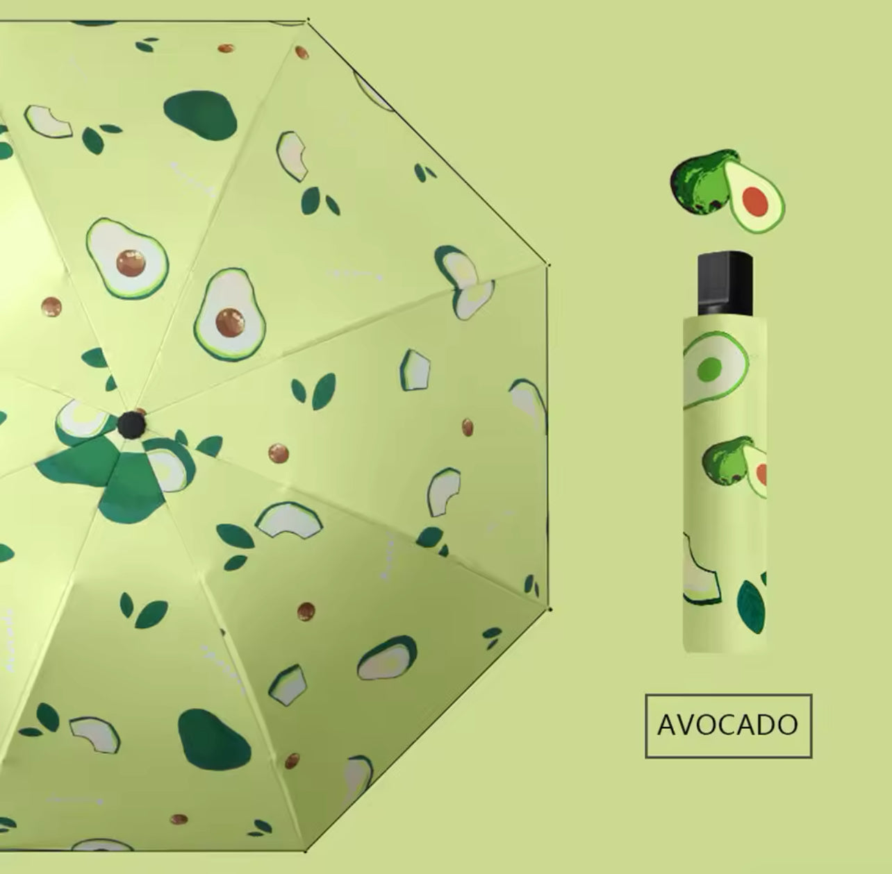 Fruity Automatic Open Folding Travel Umbrella Weeknd Shop Online