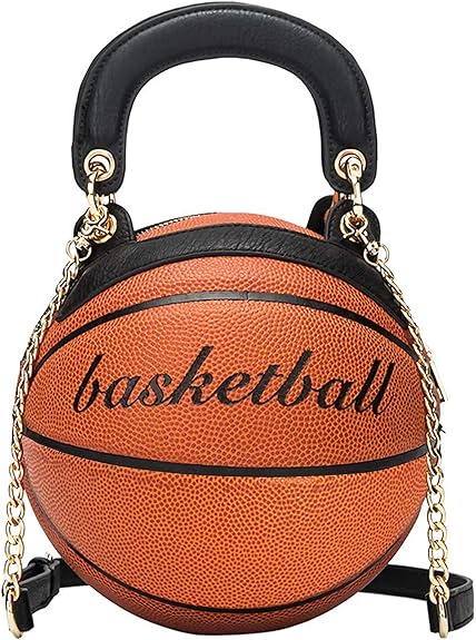 Women Basketball Shaped Purse Girls Round Handbag Shoulder Cross Body Weeknd Shop Online