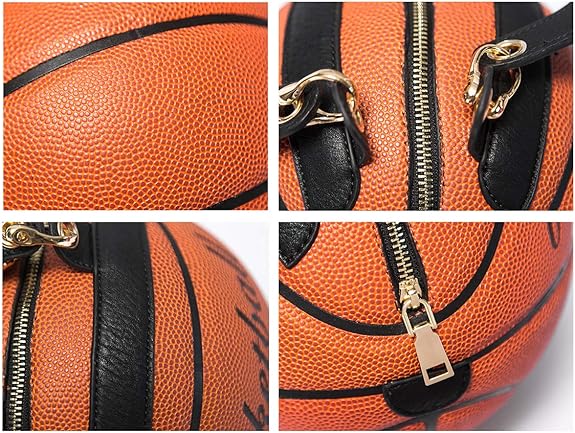 Women Basketball Shaped Purse Girls Round Handbag Shoulder Cross Body Weeknd Shop Online