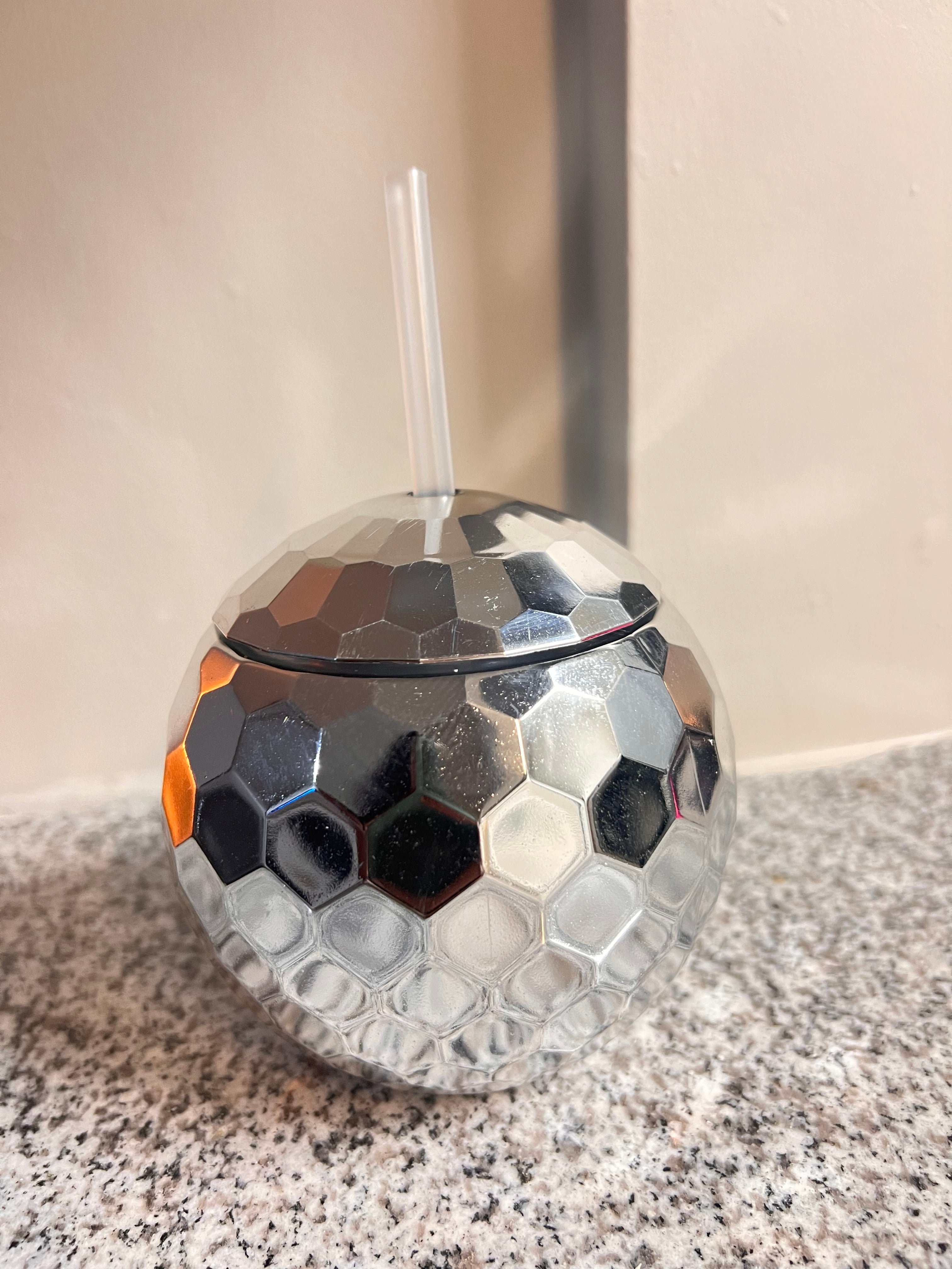 Disco Ball Plastic Cup with Straw Weeknd Shop Online