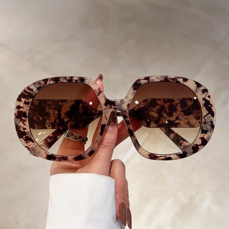 Crazy 4 U Oversize Women Round Sunglasses Weekend Shade Sunglasses