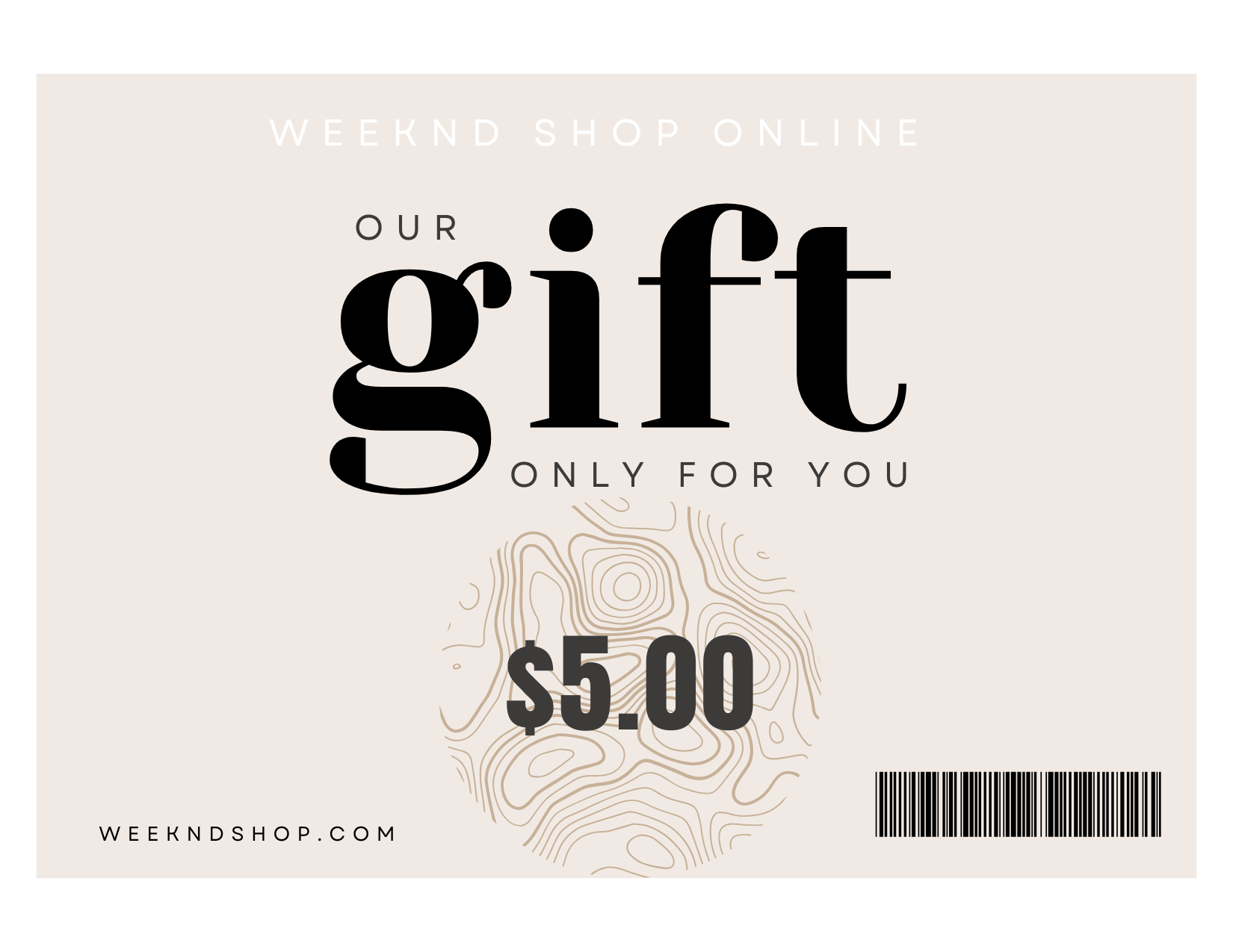 Weeknd Shop Gift Card
