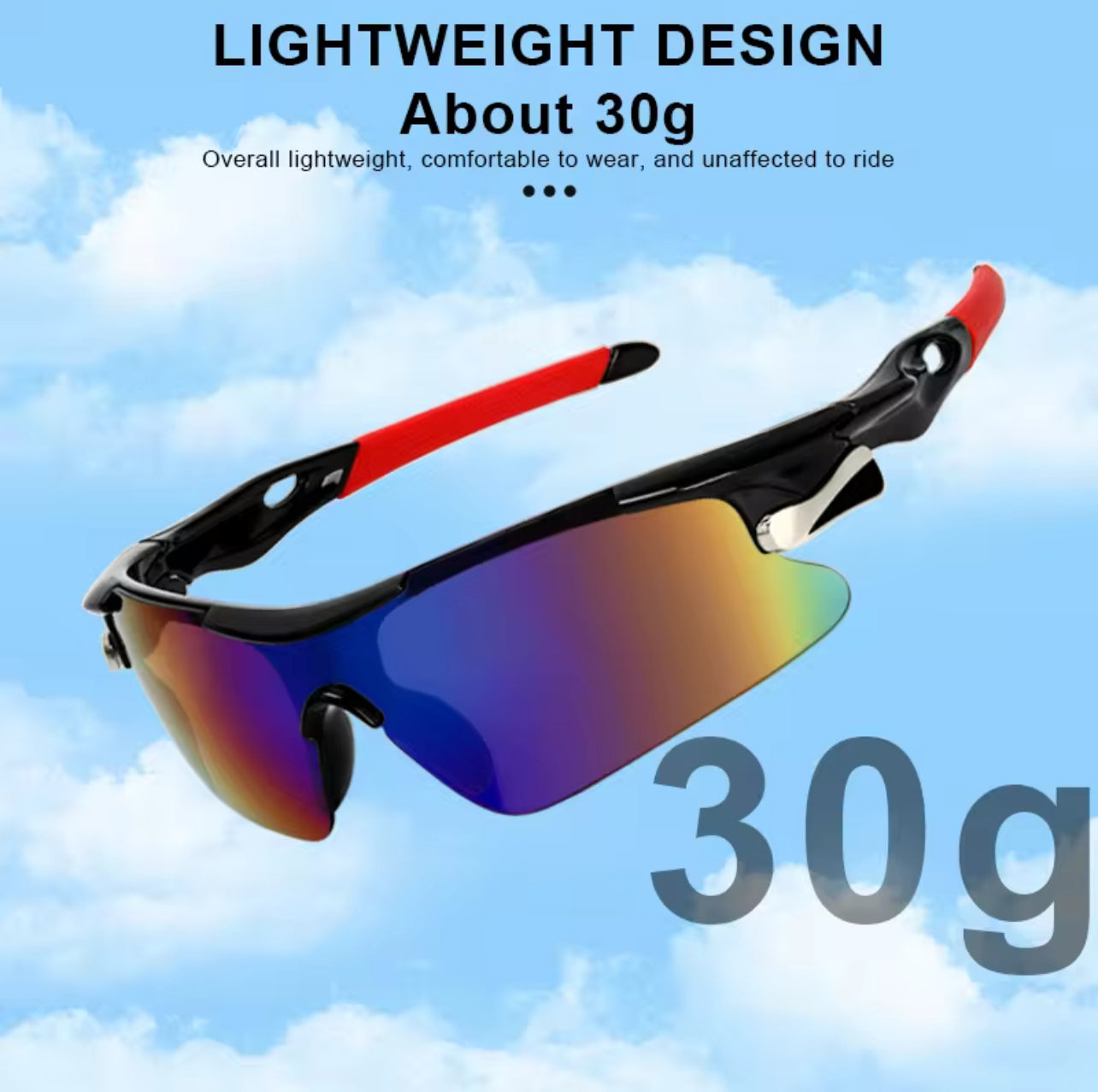 Cycling Glasses UV400 Multicolor Men's Women Outdoor Sport Riding Windproof Eyewear Goggles MTB Road Bicycle Sunglasses Weekend Shade Sunglasses