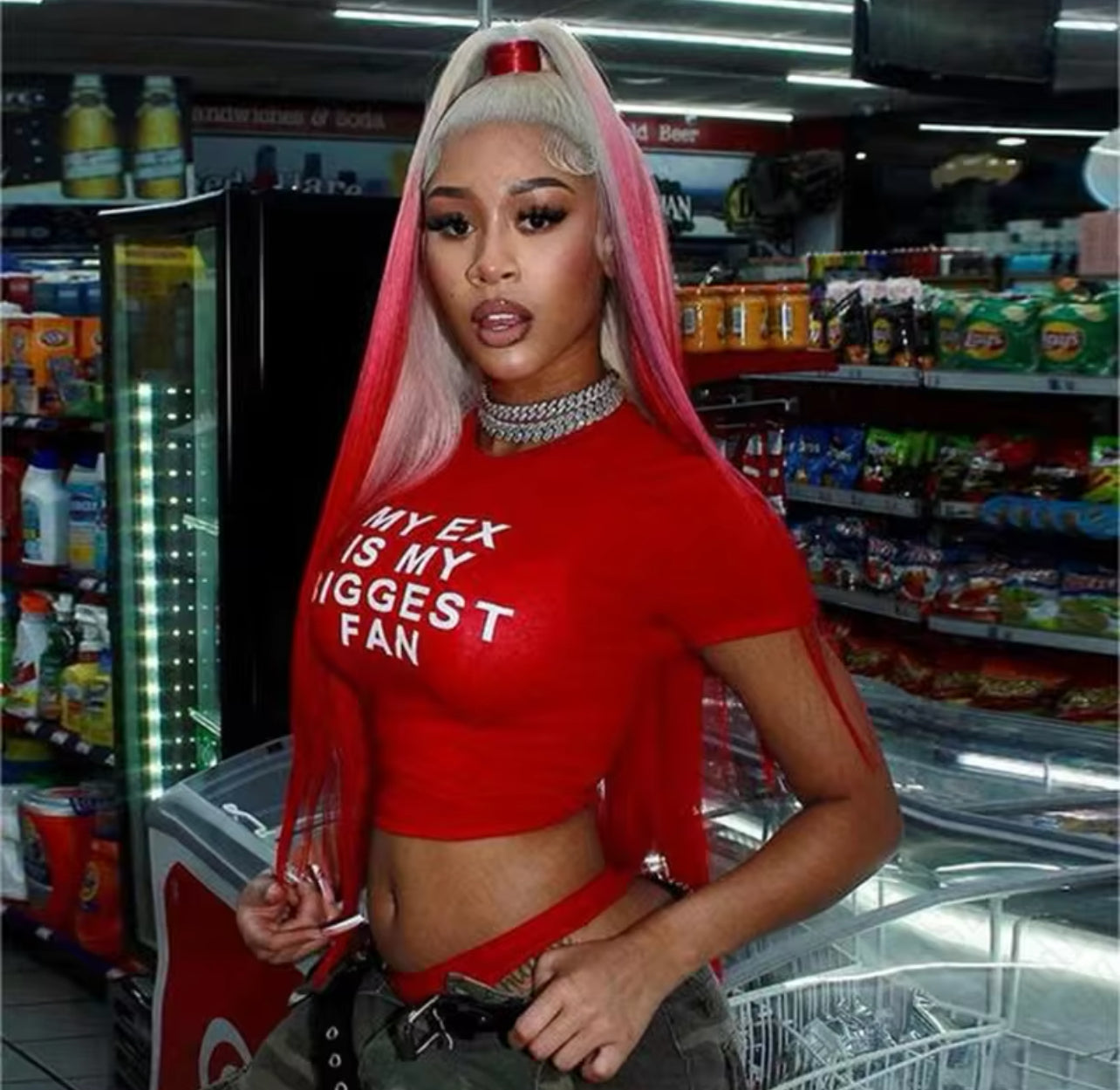 “My ex is my biggest fan” crop top Weekend Shop