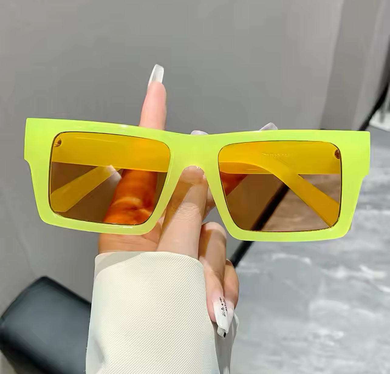 “I’m next” Vintage Square Fashion Sunglasses Weekend Shade Sunglasses