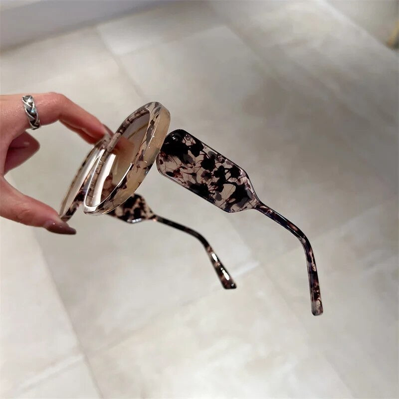 Crazy 4 U Oversize Women Round Sunglasses Weekend Shade Sunglasses