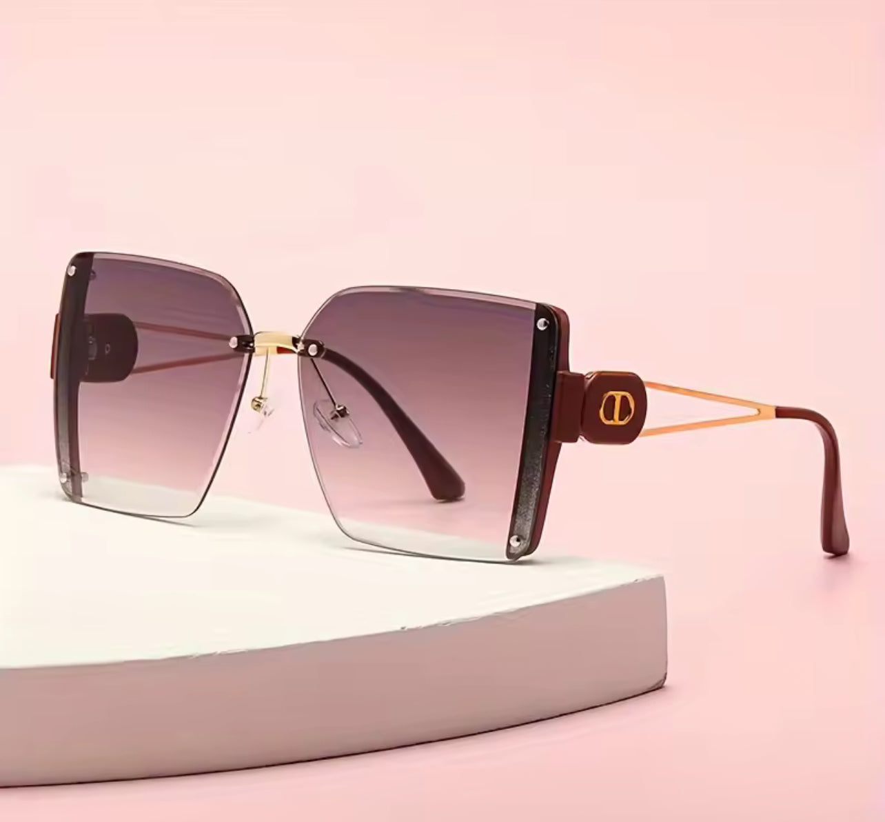 Trendy Frameless Cut-Edge Metal Sunglasses Weeknd Shop Online
