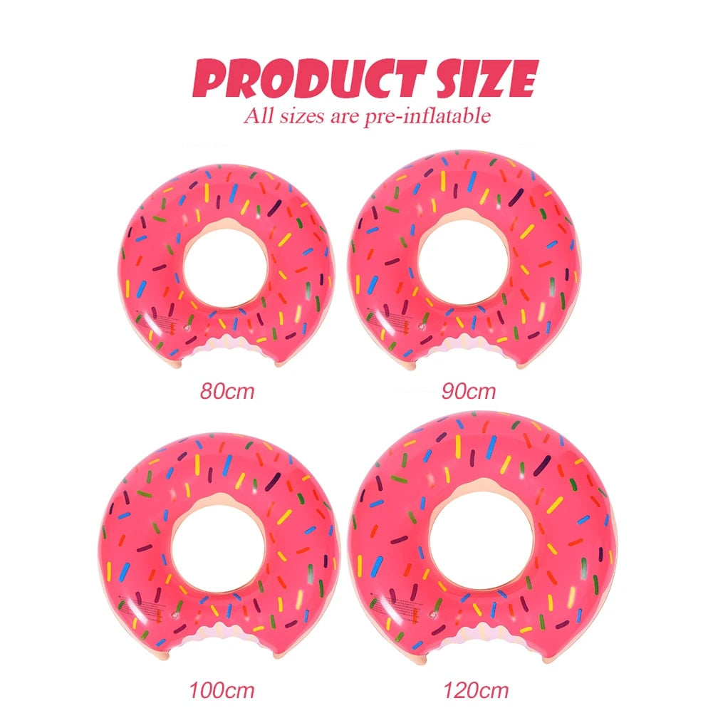 Inflatable Donut Ring Pool Float Weekend Shade Sunglasses