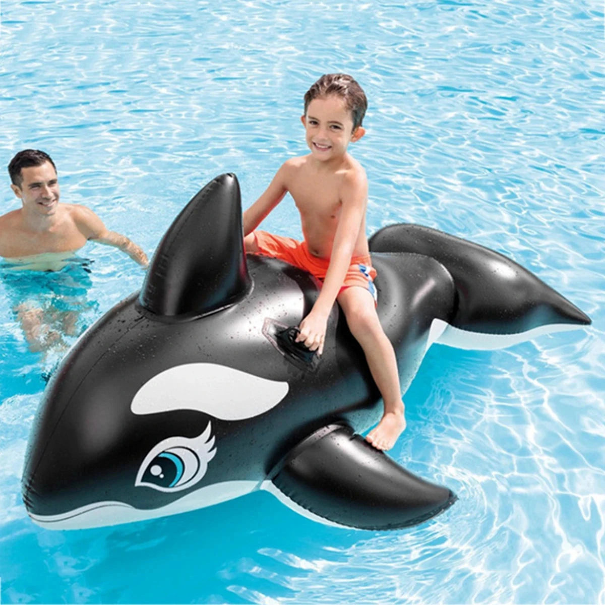 Giant Whale Inflatable Ride-on Boat Raft Weekend Shade Sunglasses