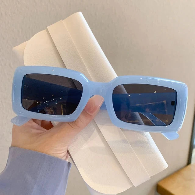 "Laundry Day" Square Plastic Frame Sunglasses Weekend Shade Sunglasses