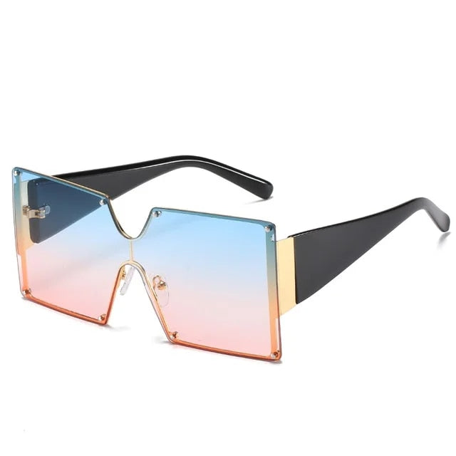 “BOSSY” Oversize Square Sunglasses weekend shade