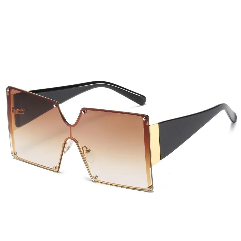 “BOSSY” Oversize Square Sunglasses weekend shade