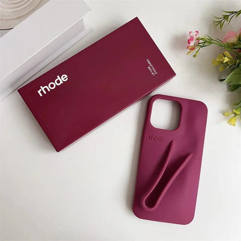New Rhode DIY Lipstick Lip Holder Soft Silicone Phone Case Weeknd Shop Online