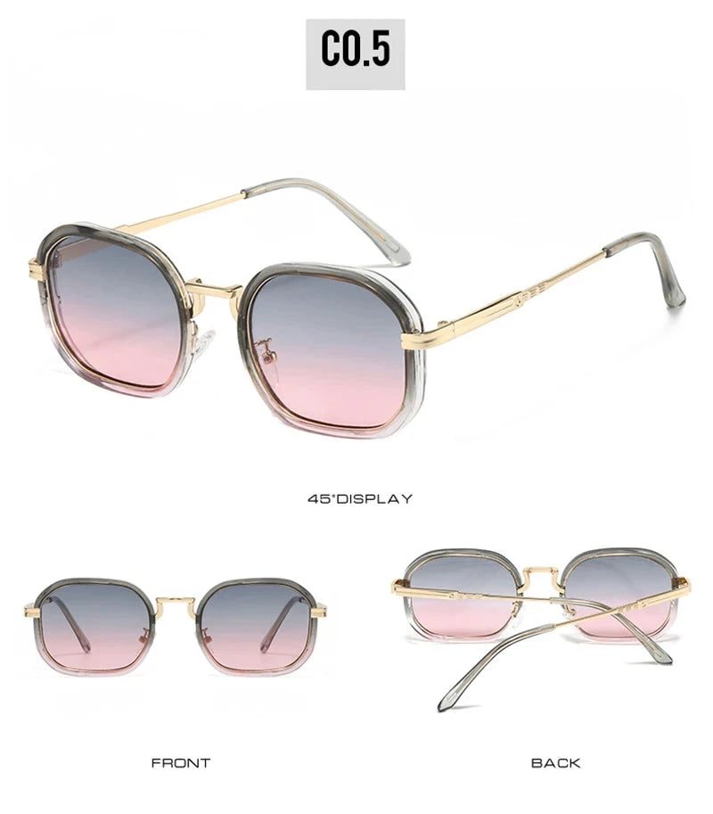 Fashion Gradient Retro Square Sunglasses – UV400 Protection Weeknd Shop Online