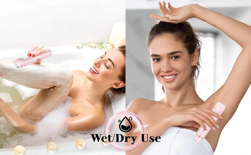 Pink 2-in-1 Waterproof Electric Shaver Weeknd Shop Online