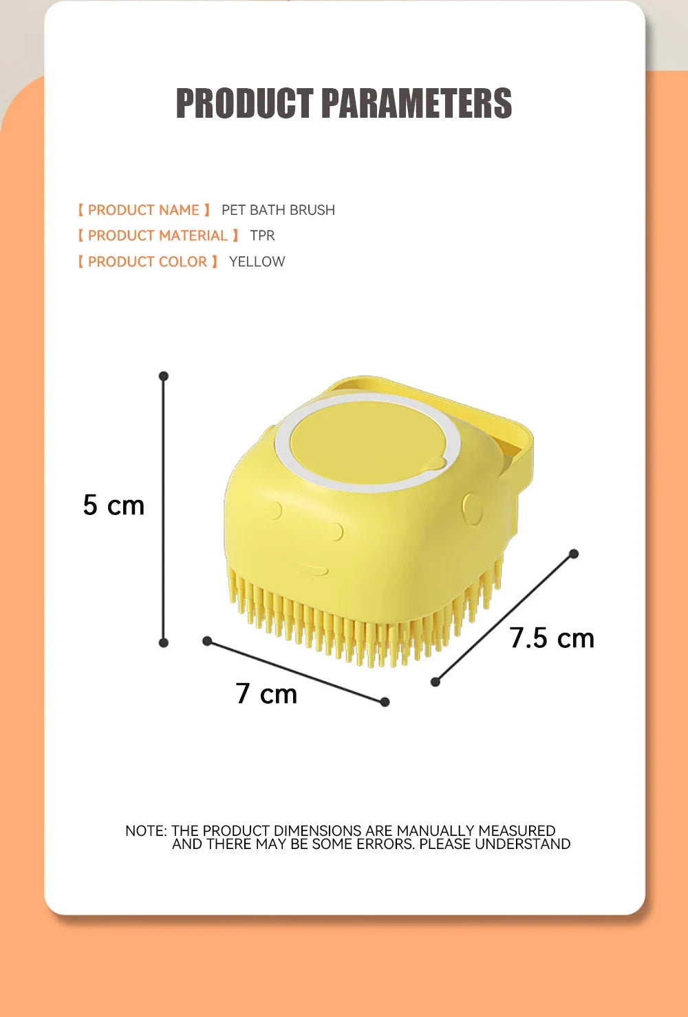 Dog Bathing & Massage Brush with Shampoo Dispenser Weeknd Shop Online