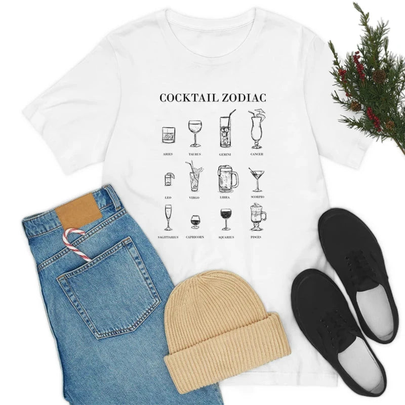 Cocktail Zodiac Women’s Funny T-Shirts Weekend Shade Sunglasses