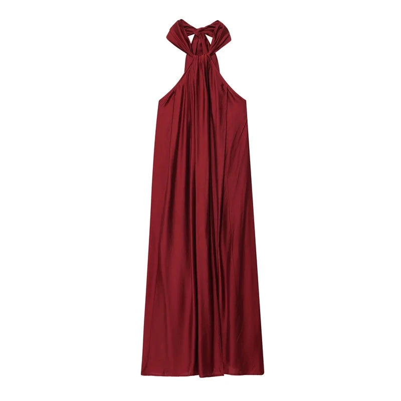 Falen Pleated  Sleevless Open Dress Weeknd Shop Online