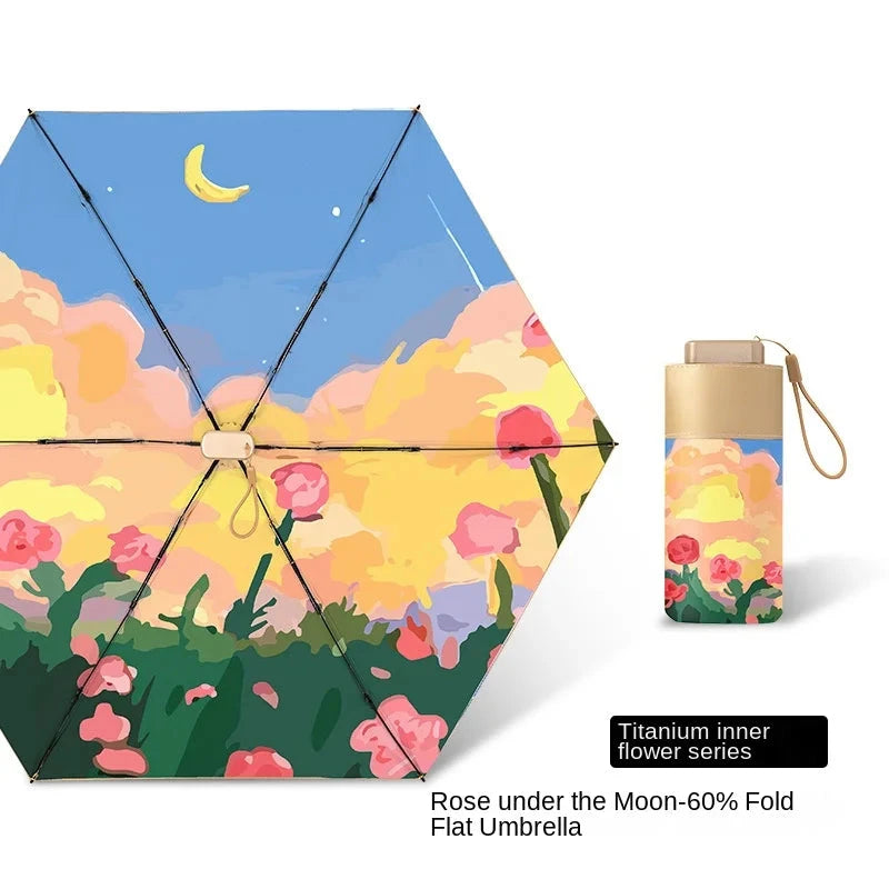 DAYS ON DAYS Floral Portable Mini Umbrella Weeknd Shop Online