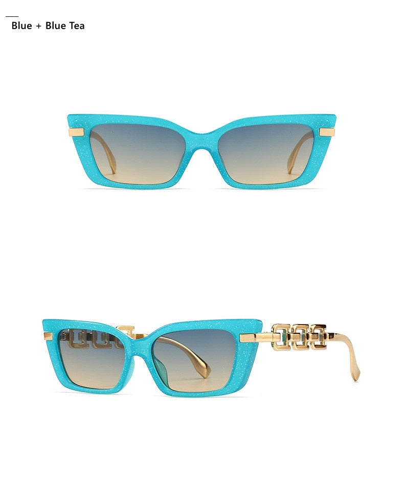 Edgy Cat Eye Sunglasses Weekend Shade Sunglasses