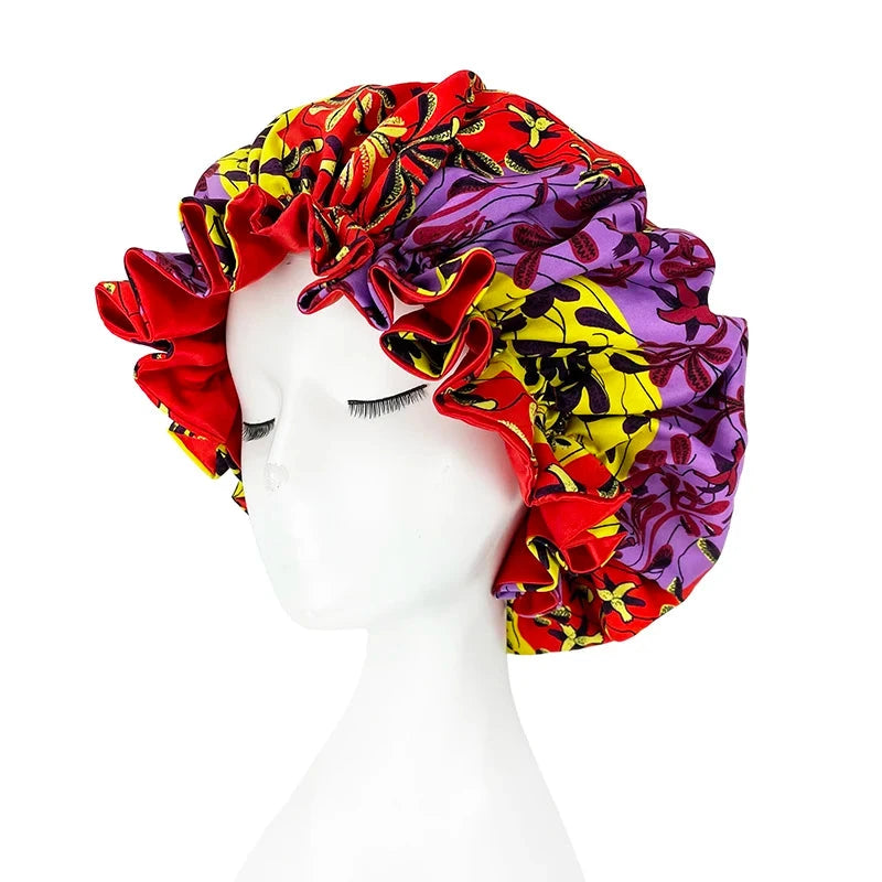 Double-Layer Silky Satin Bonnet – Large Reversible Sleep Cap for Women Weeknd Shop Online