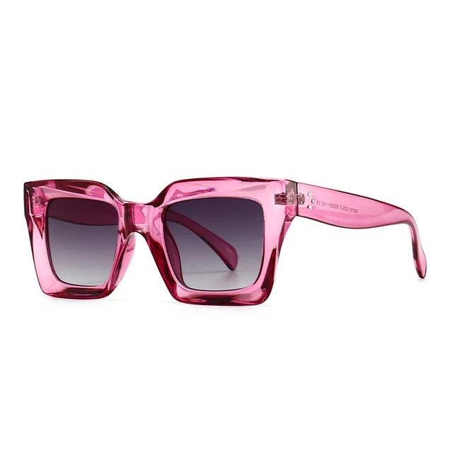 Women's Purple Cat Eye Plastic Frame Sun Glasses - Affordable Eyewear