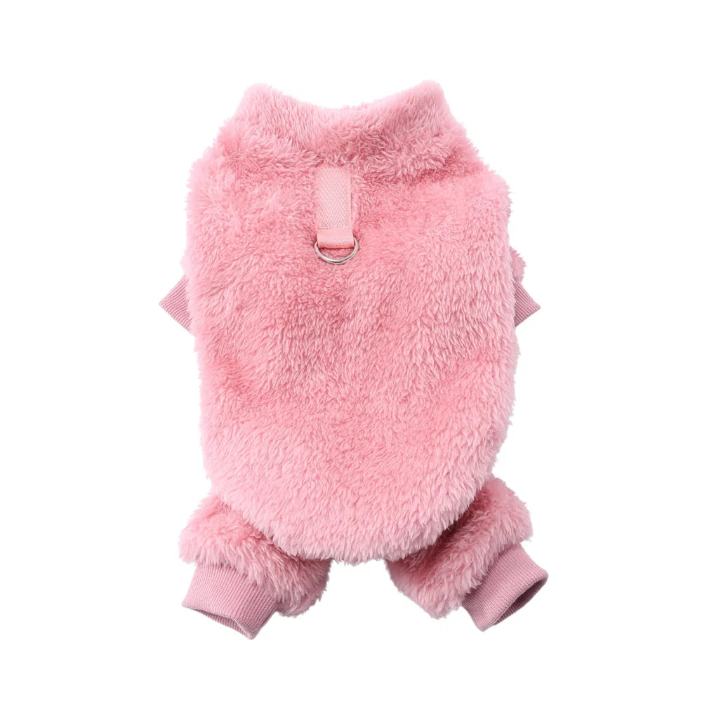 Ultra-Soft Fleece Pet Jumpsuit – Cozy Comfort for Small to Large Pets