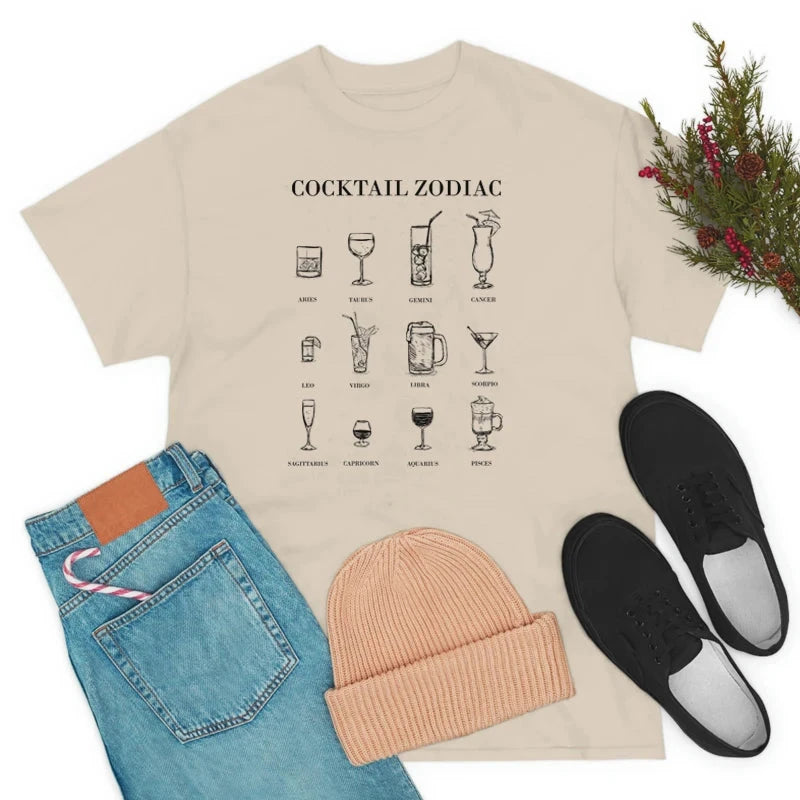 Cocktail Zodiac Women’s Funny T-Shirts Weekend Shade Sunglasses