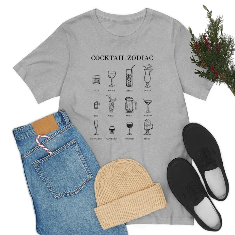 Cocktail Zodiac Women’s Funny T-Shirts Weekend Shade Sunglasses