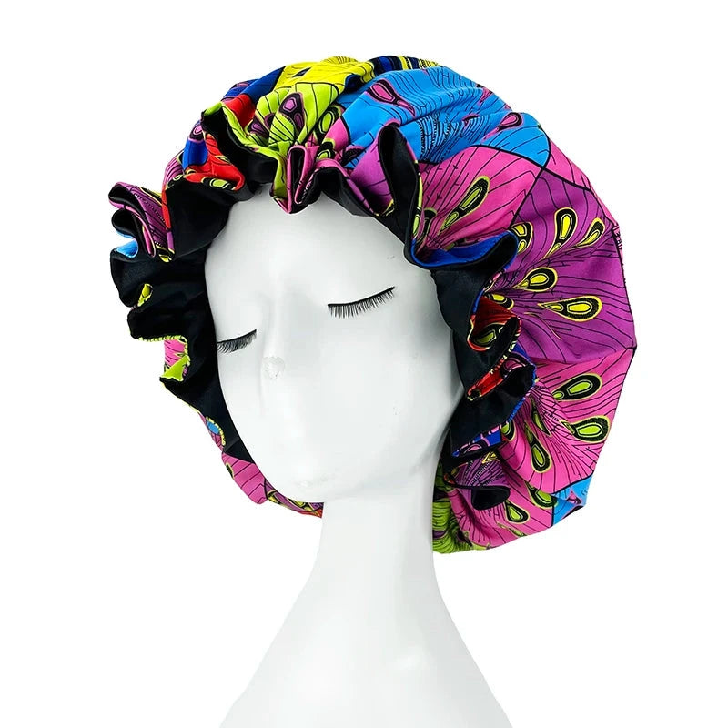 Double-Layer Silky Satin Bonnet – Large Reversible Sleep Cap for Women Weeknd Shop Online