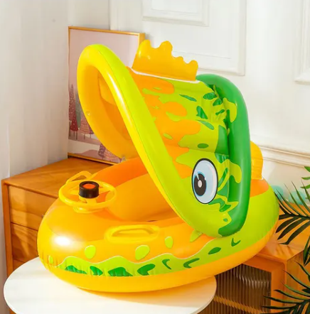 Buggy Car Inflatable Swim Float Boat With Sunshade Weekend Shade Sunglasses