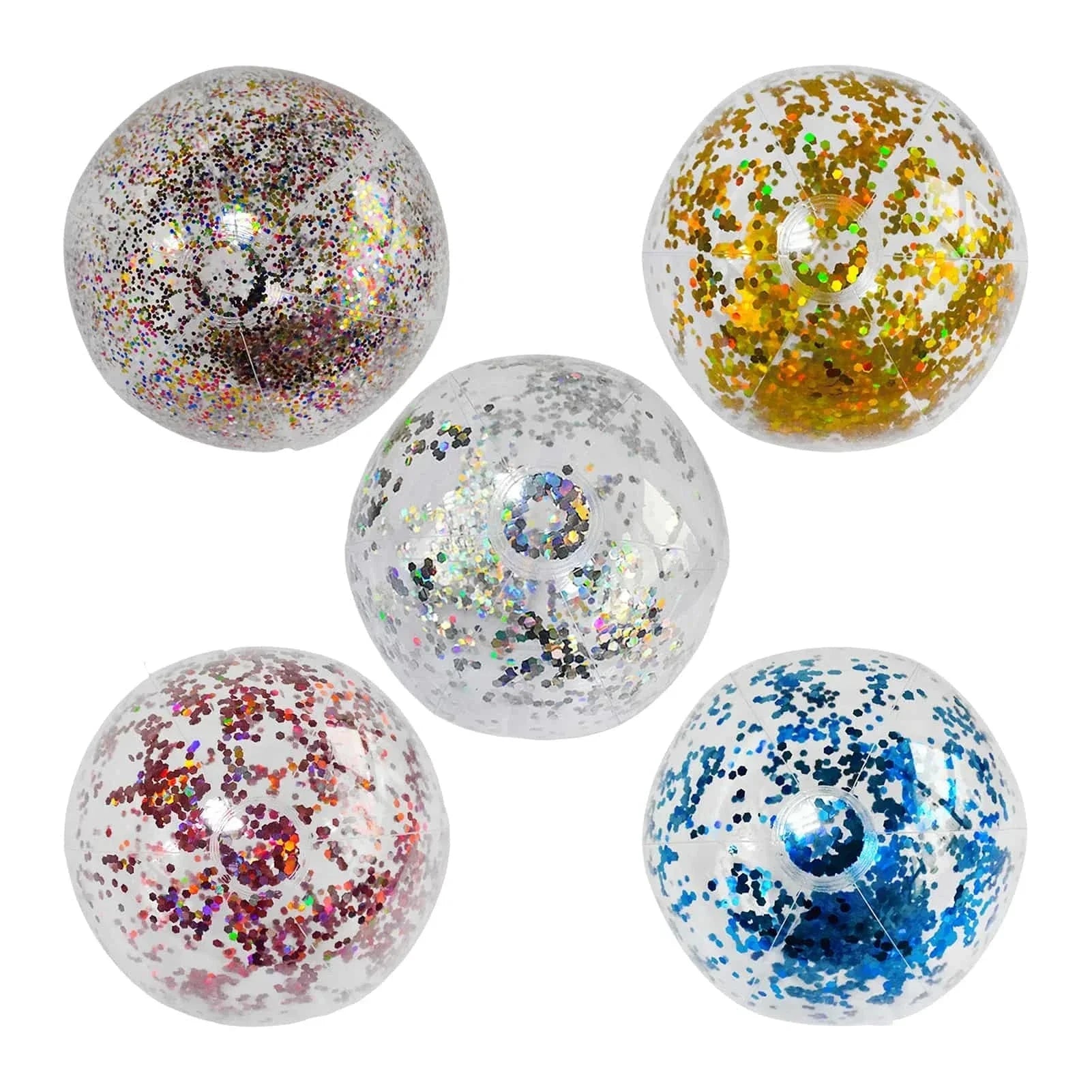 40cm Inflatable Glitter Beach Ball Weeknd Shop Online