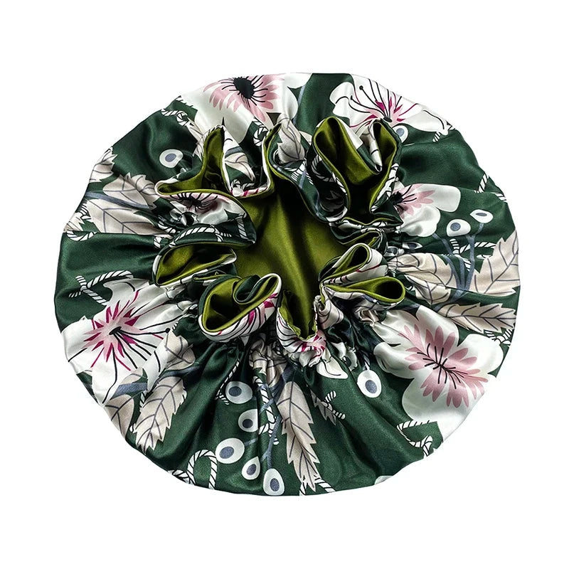 Double-Layer Silky Satin Bonnet – Large Reversible Sleep Cap for Women Weeknd Shop Online
