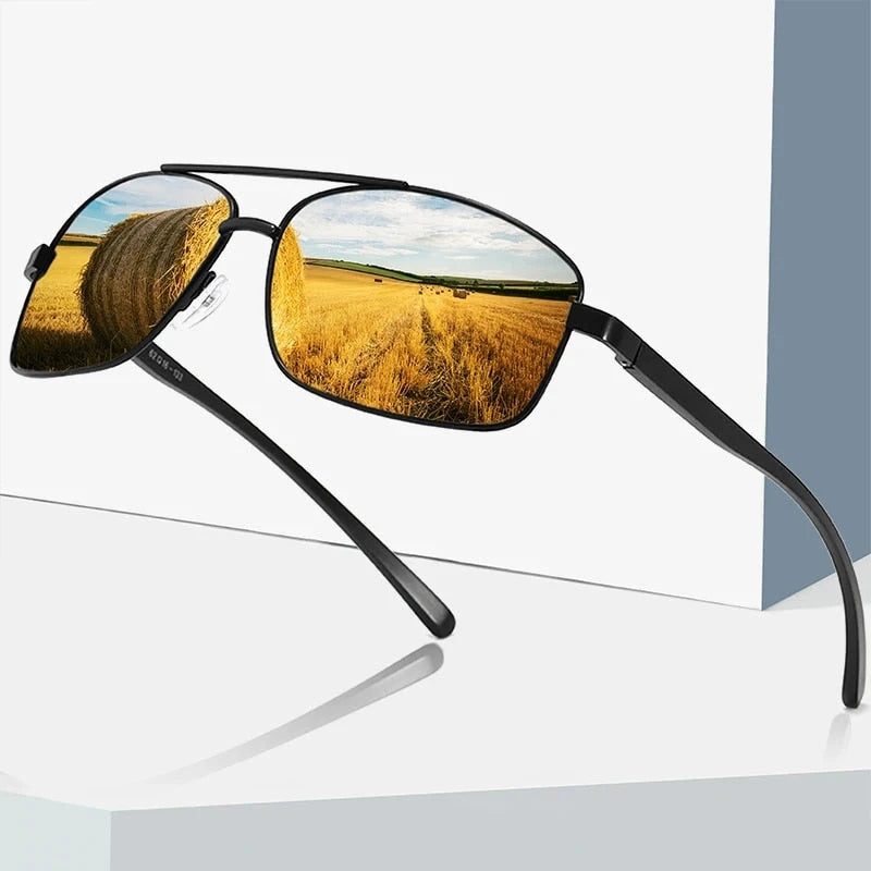 Driving Polarized Men's Aluminum Magnesium Frame Weekend Shade Sunglasses