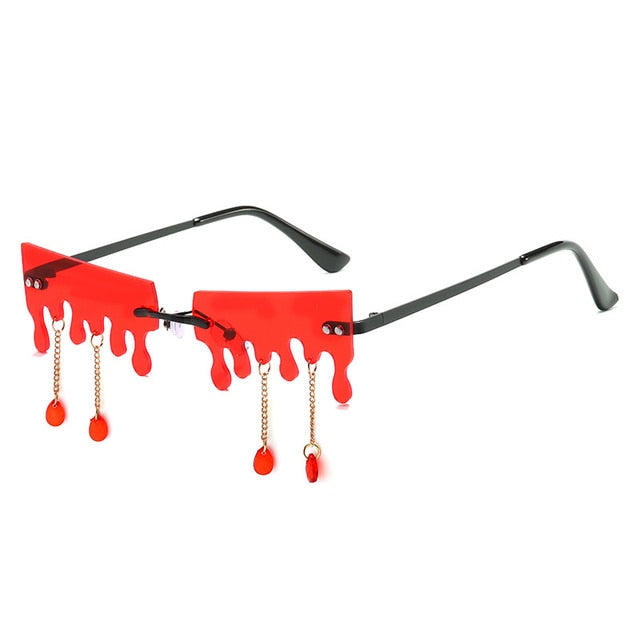Fashion Pendant Tears Shape Sunglasses Weekend Shade Sunglasses