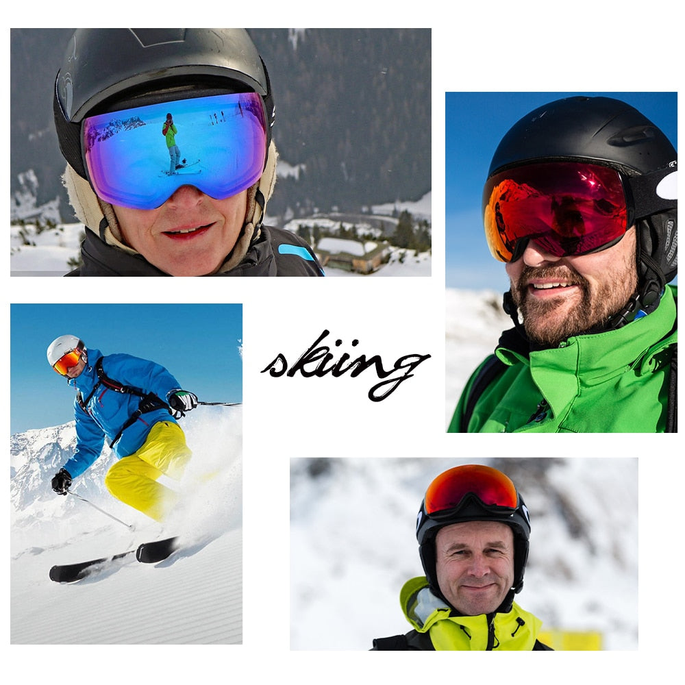 Double Layers Anti-Fog Ski Goggles Weekend Shade Sunglasses