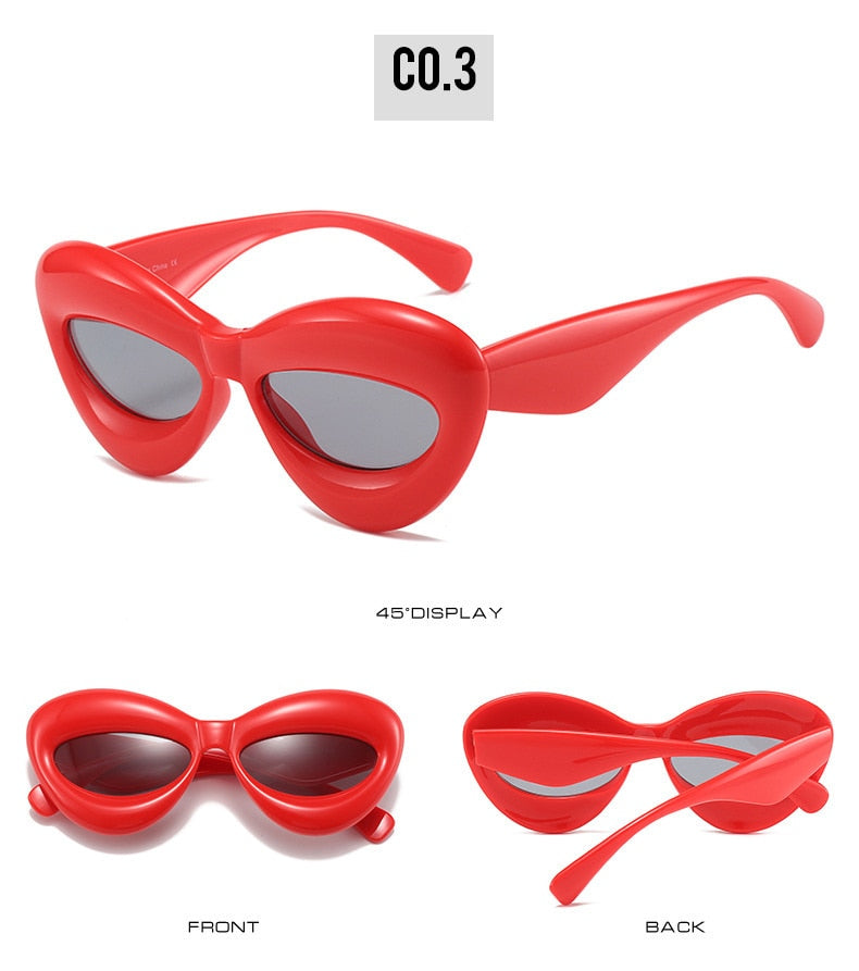 Fashion Cat Eye Plastic Frame Sunglasses Weekend Shade Sunglasses