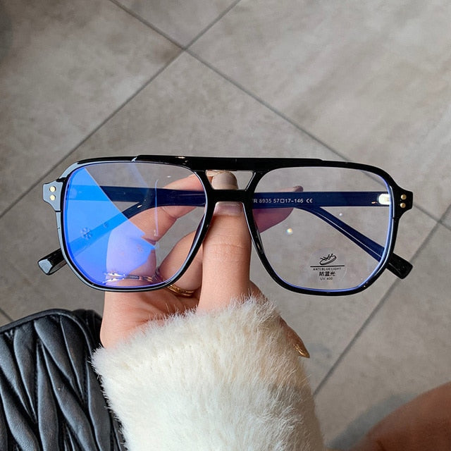 Fashion Double Bridge Glasses Weekend Shade Sunglasses